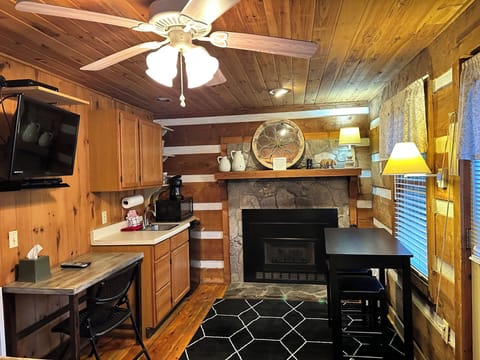 Cabin | Living area | 32-inch flat-screen TV with cable channels, TV