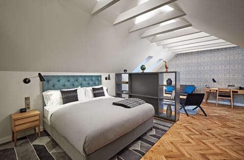 Loft Suite | Premium bedding, memory foam beds, in-room safe, desk