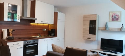 Standard Apartment, 2 Bedrooms, 2 Bathrooms, Garden View | Private kitchen | Full-size fridge, microwave, stovetop, dishwasher