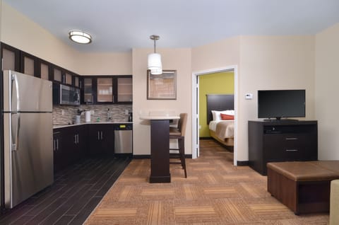 Suite, 1 Bedroom, Non Smoking | Private kitchen | Full-size fridge, microwave, stovetop, dishwasher