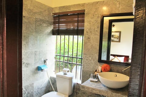 Deluxe Double Room | Bathroom | Shower, hydromassage showerhead, free toiletries, hair dryer