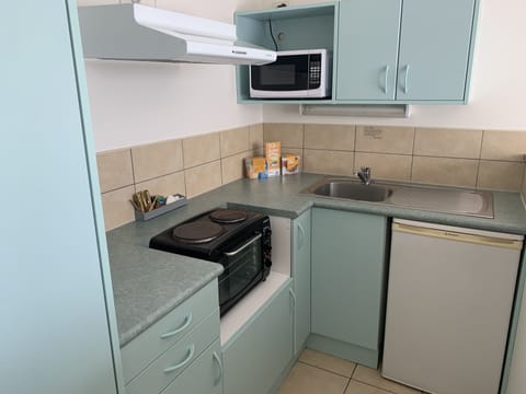 Studio Apartment | Private kitchen | Fridge, microwave, coffee/tea maker, electric kettle