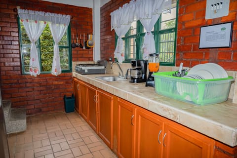 Family Cabin, 3 Bedrooms | Private kitchen | Full-size fridge