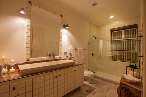 Duplex Suite | Bathroom | Free toiletries, hair dryer, bathrobes, slippers