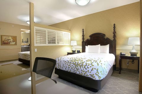 Room, 2 Queen Beds, Non Smoking | Premium bedding, in-room safe, desk, laptop workspace