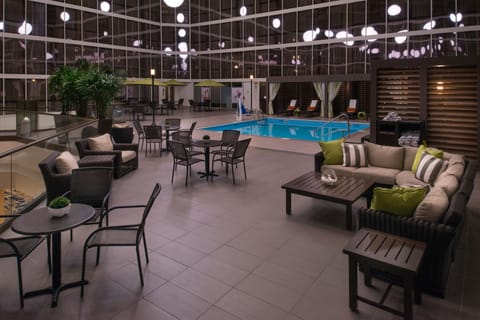 Indoor pool, open 10:00 AM to 10:00 PM, free cabanas, sun loungers