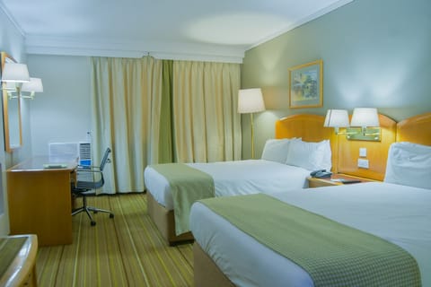 Standard Room, 2 Double Beds | Hypo-allergenic bedding, down comforters, in-room safe