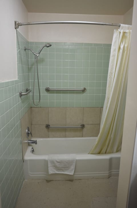 Room, 1 Queen Bed, Accessible, Non Smoking | Bathroom | Combined shower/tub, free toiletries, hair dryer, towels
