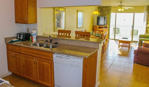 Condo, 2 Bedrooms | Private kitchen | Full-size fridge, microwave, stovetop, dishwasher