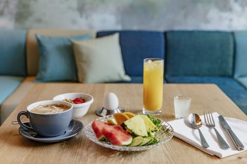 Daily buffet breakfast (EUR 18 per person)