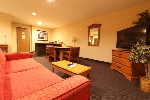 Studio Suite, 1 King Bed with Sofabed, Non Smoking - Jacuzzi Tub, Microwave & Fridge | Desk, iron/ironing board, free WiFi, bed sheets