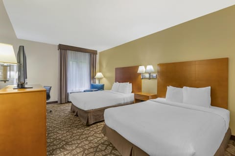 Standard Room, 2 Queen Beds, Accessible, Non Smoking | Egyptian cotton sheets, down comforters, pillowtop beds, desk