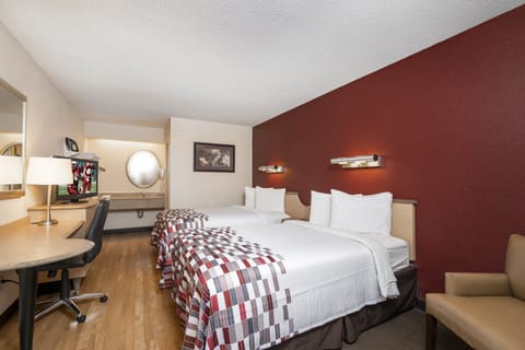 Standard Room, 2 Double Beds (Smoke Free) | In-room safe, desk, blackout drapes, free WiFi