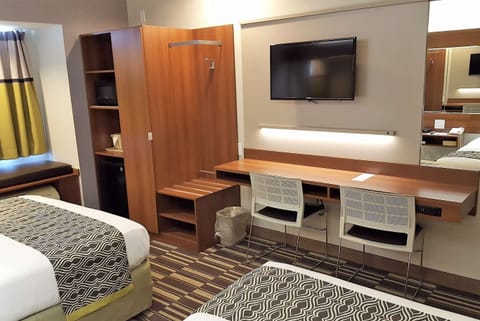Standard Room, 2 Queen Beds | In-room safe, desk, laptop workspace, blackout drapes