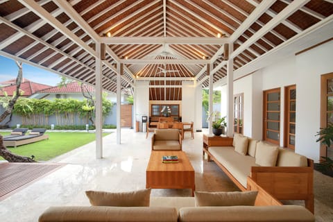 Two Bedrooms Pool Villa | Living area | TV