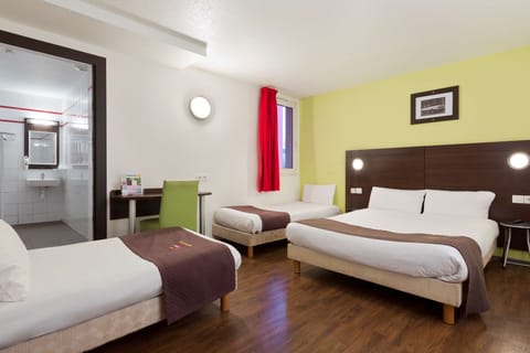 Room, Multiple Beds | Free minibar, desk, blackout drapes, iron/ironing board