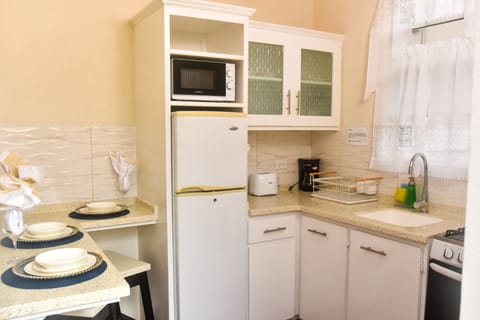 Deluxe Studio Suite, 1 King Bed, Non Smoking, Kitchen | Private kitchen | Mini-fridge, microwave, coffee/tea maker, electric kettle