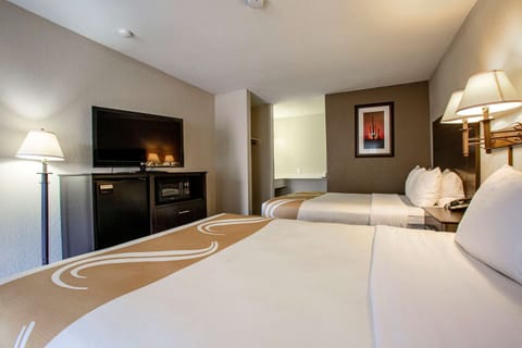 Standard Room, 2 Queen Beds, Non Smoking | Premium bedding, desk, laptop workspace, soundproofing