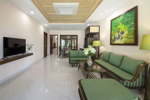 02 bedroom Villa | Living area | 50-inch LCD TV with satellite channels, TV