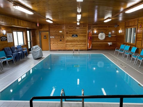 Indoor pool, open 6:00 AM to 11:00 PM, sun loungers