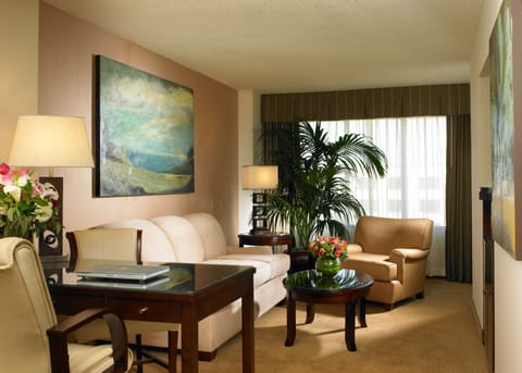 Presidential Suite, 1 Queen Bed | Living area | 37-inch LCD TV with cable channels, TV