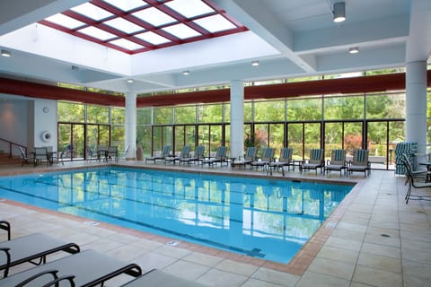 Indoor pool, sun loungers