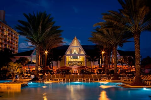 3 outdoor pools, open 8:00 AM to 10:00 PM, free cabanas, pool umbrellas