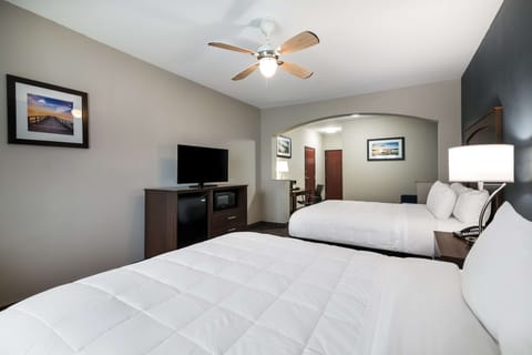 Suite, 2 Queen Beds, Non Smoking, Refrigerator & Microwave (with Sofabed) | In-room safe, desk, laptop workspace, blackout drapes