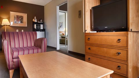 Suite, 2 Queen Beds, Non Smoking, Refrigerator & Microwave (with Sofabed) | In-room safe, desk, laptop workspace, blackout drapes