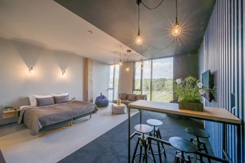 Family Studio | Desk, soundproofing, iron/ironing board, rollaway beds