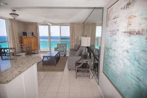 Condo, 2 Bedrooms, Beach View (Pelican 1501) | Living area | TV