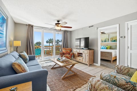 Condo, 2 Bedrooms, Partial Sea View (Pelican 217) | Living area | TV