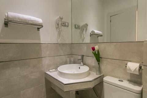 Small Double Room | Bathroom | Shower, free toiletries, hair dryer, towels