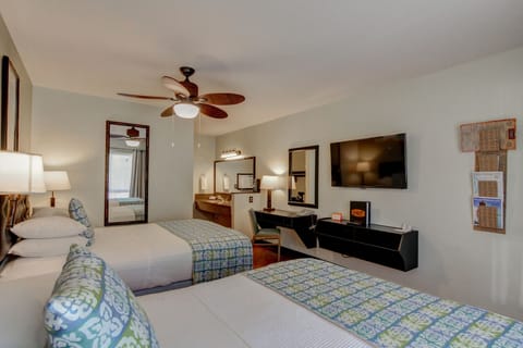 Deluxe Room, 2 Queen Beds | In-room safe, desk, laptop workspace, iron/ironing board