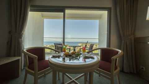 Standard Double or Twin Room, Balcony, Partial Sea View | View from room