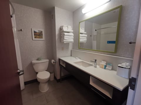 King Studio with sofabed | Bathroom | Combined shower/tub, free toiletries, hair dryer, towels
