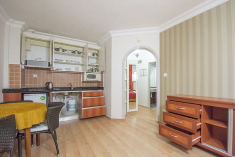 Apartment, 1 Bedroom | Private kitchenette | Fridge, stovetop, coffee/tea maker, electric kettle