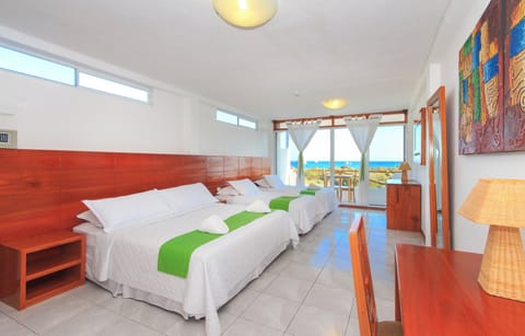 Premium Triple Room, Balcony, Ocean View | Premium bedding, down comforters, in-room safe, desk