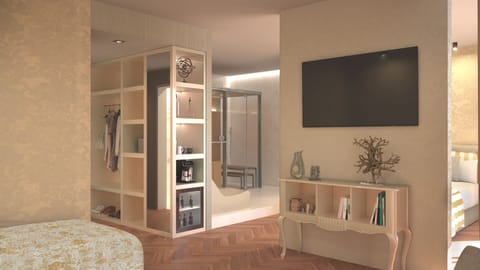 Suite (Spa) | Living area | Flat-screen TV