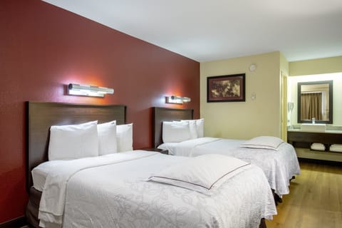 Premium Room, 2 Double Beds (Upgraded Bedding & Snack, Smoke Free) | In-room safe, desk, blackout drapes, free WiFi