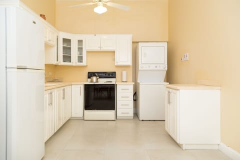 Luxury Apartment, 2 Bedrooms, City View, Executive Level | Private kitchen | Full-size fridge, microwave, oven, stovetop