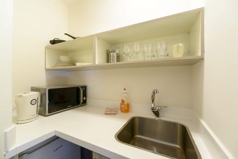 Double Room (Economy) | Private kitchen | Fridge, microwave, coffee/tea maker, electric kettle