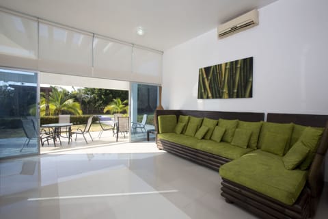 Deluxe Villa, 3 Bedrooms, Private Pool | Living area | Flat-screen TV