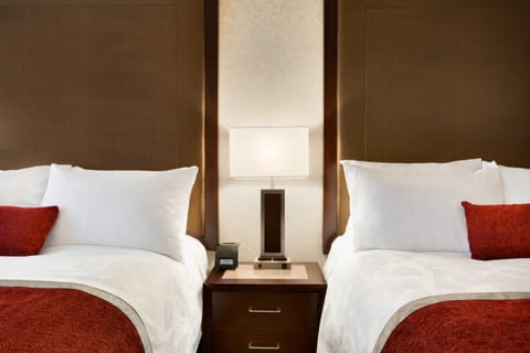 Standard Room, 2 Queen Beds (Interior Entrance) | Pillowtop beds, in-room safe, blackout drapes, iron/ironing board