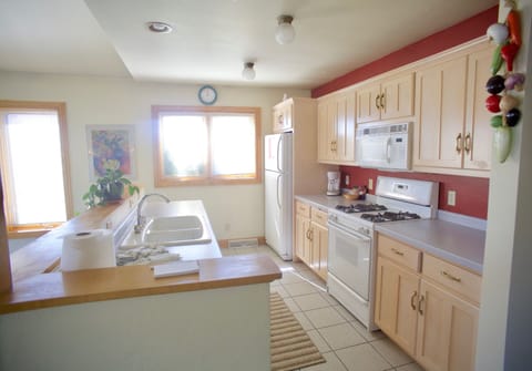 Suite (Coach House) | Private kitchen | Microwave, coffee/tea maker, cookware/dishes/utensils