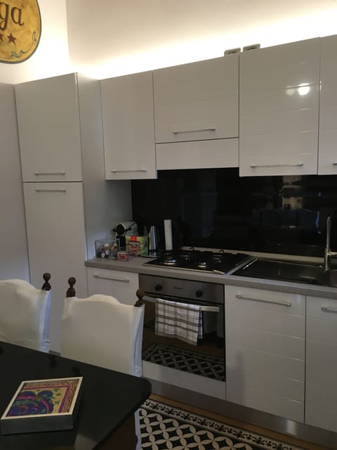 Apartment, Kitchenette (Anastasia House,Via Massalongo 5) | Private kitchenette | Full-size fridge, stovetop, freezer