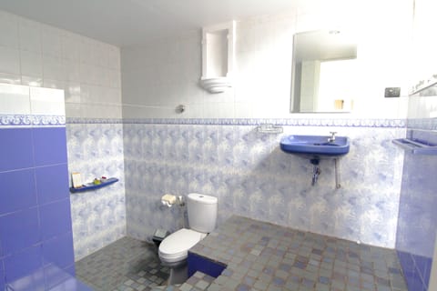 Exclusive Room, Multiple Beds | Bathroom | Shower, free toiletries, slippers, bidet