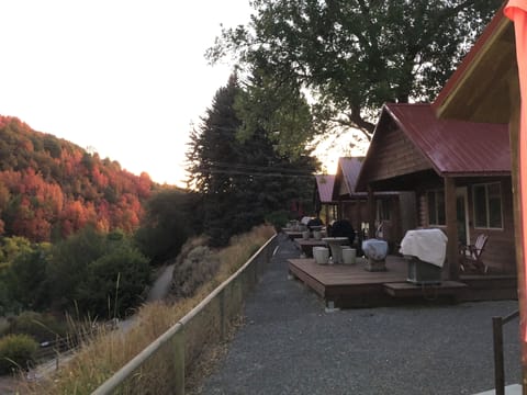 Deluxe Cabin, 1 Bedroom, Non Smoking, Mountain View | Terrace/patio