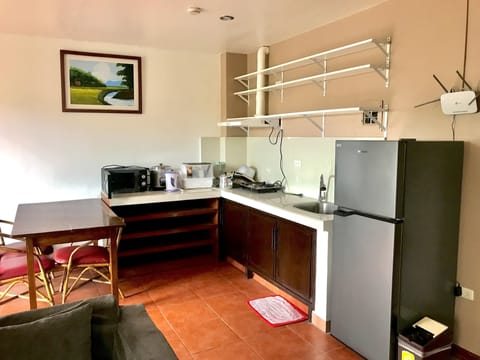 Condo, 2 Bedrooms, Kitchen | Private kitchen | Full-size fridge, stovetop, electric kettle, rice cooker