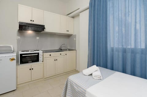 Standard Apartment, 1 Bedroom, Garden View | Private kitchenette | Fridge, oven, stovetop, coffee/tea maker